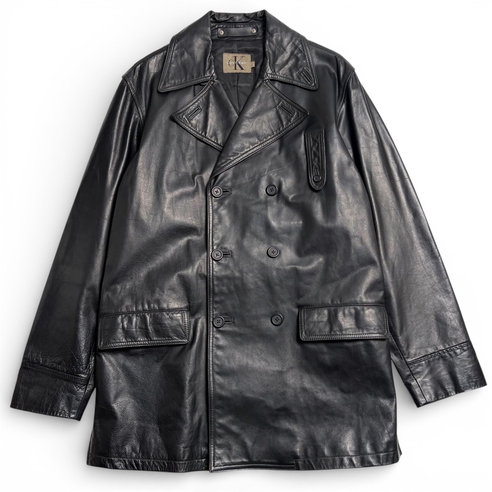 ファッション通販店舗 Calvin Klein レザージャケット 【公式通販】