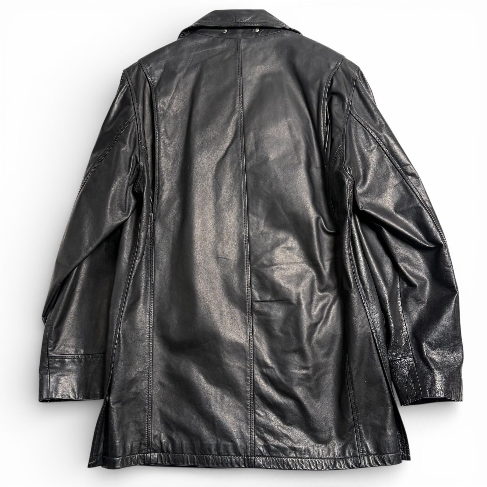 馬革】Calvin Klein レザージャケット 黒 L 本革 コート - メルカリ