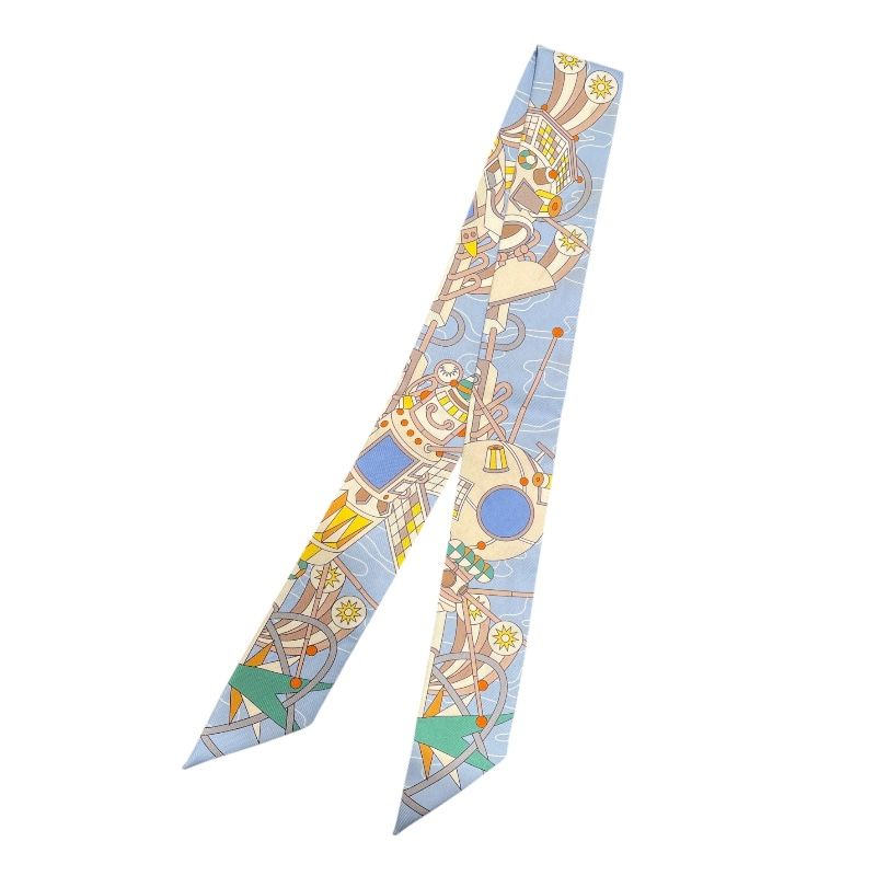 エルメス HERMES ツイリー ODYSSEY マルチカラー シルク レディース スカーフ