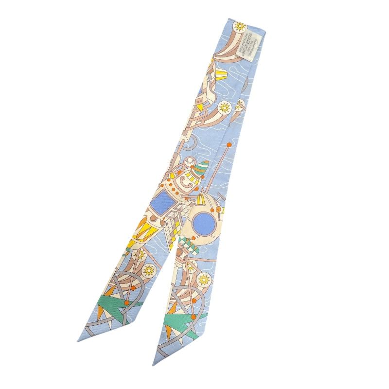 エルメス HERMES ツイリー ODYSSEY マルチカラー シルク レディース スカーフ