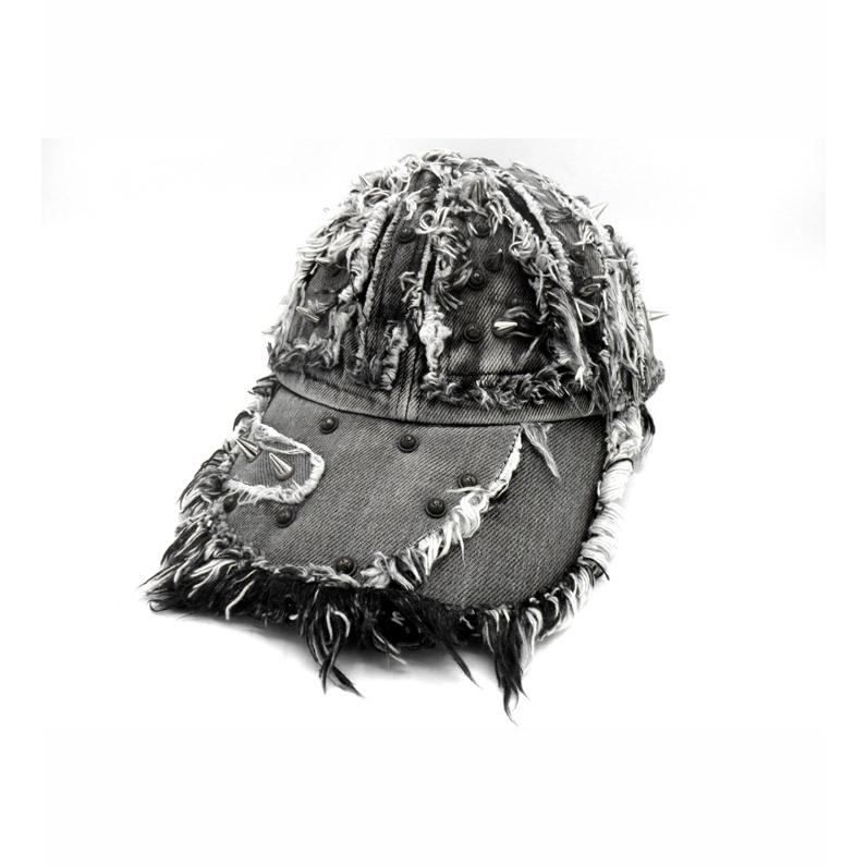 サグクラブ Thug Club 25 AW TC ANGELS CAP スパイク スタッズ クラッシュ デニム ベースボール キャップ 46849