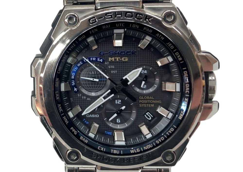 ジーショック G SHOCK CASIO カシオ 耐衝撃構造 20気圧防水 アウトドア Multi Band 6 腕時計 ウォッチ 5455 銀 MTG 1000 メンズ腕時計シルバー 104 T 41