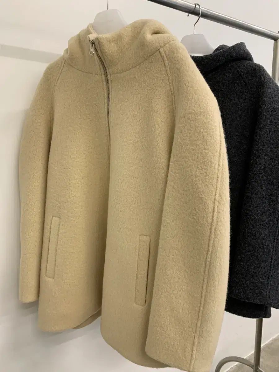 パウンド アルパカ ジャケット バター ベージュ