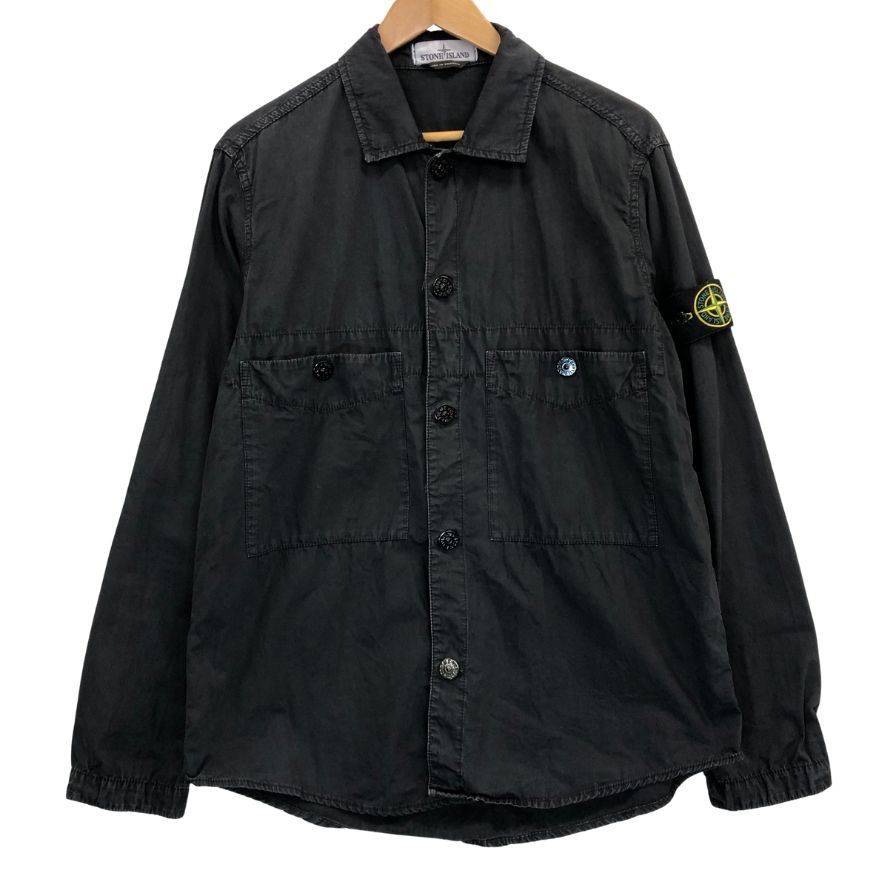 ストーンアイランド 21 SS ガーメントダイ ワークシャツ AFB 18