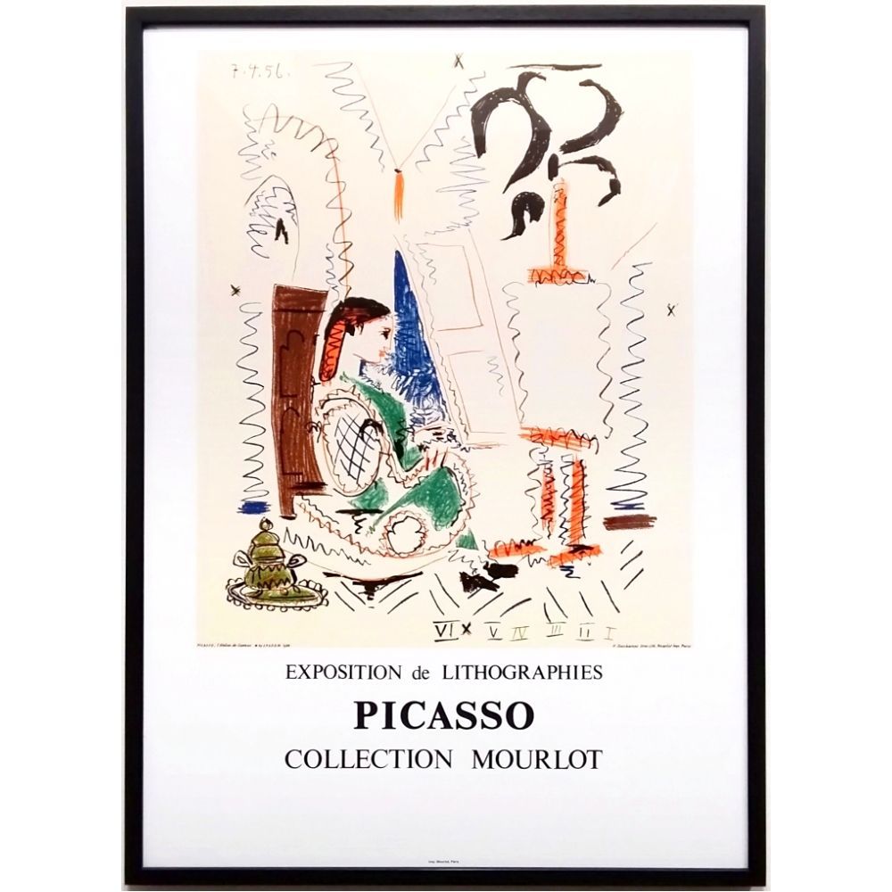 パブロ・ピカソ カンヌのアトリエ 1988年 リトグラフポスター 版画