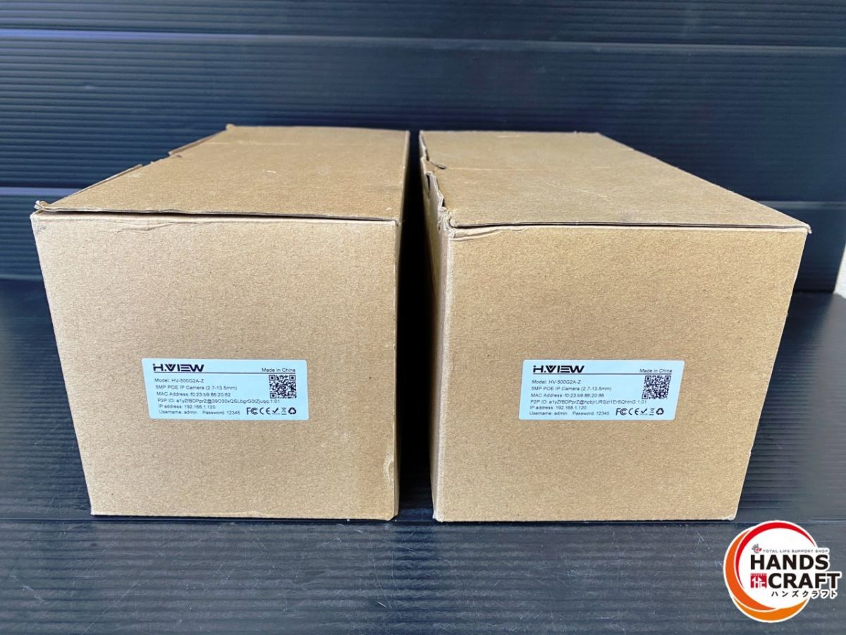  H View HV 500 G 2 A Z 赤外線 防犯カメラ2台セット 外箱痛みあり その他 カメラ