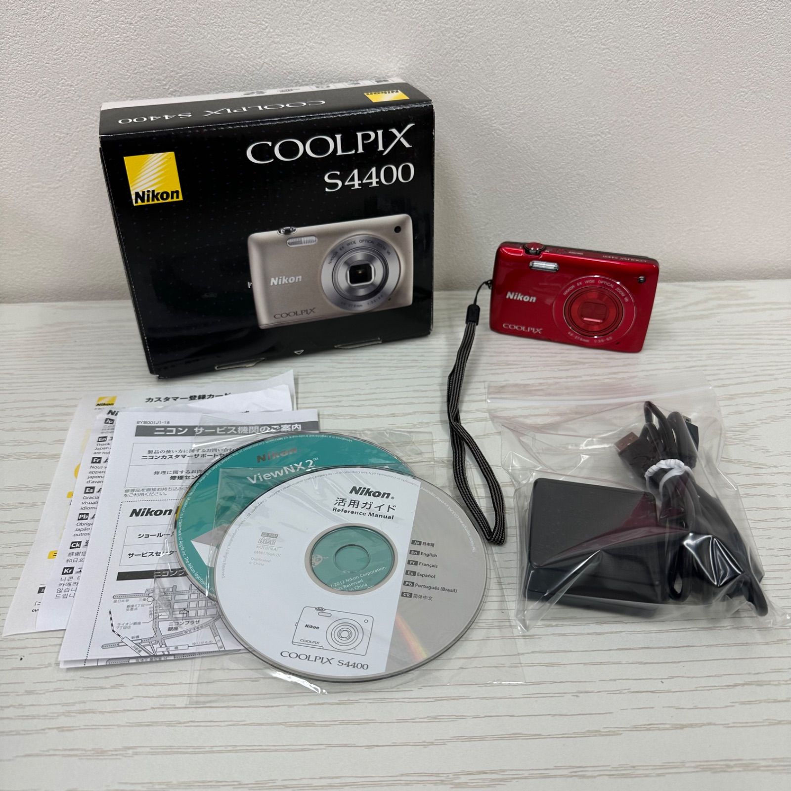 A112-j】Nikon coolpix s4400 デジタルカメラ デジカメ レッド - メルカリ