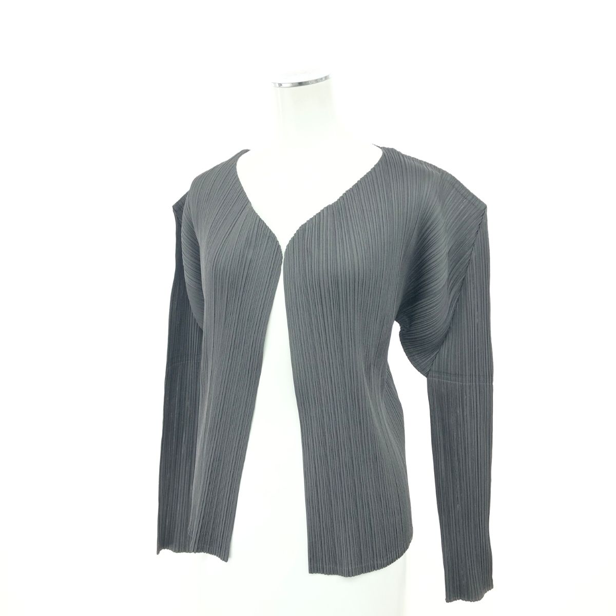 PLEATS PLEATS グレーカーディガン サイズ3 中古・古着通販PLEATS