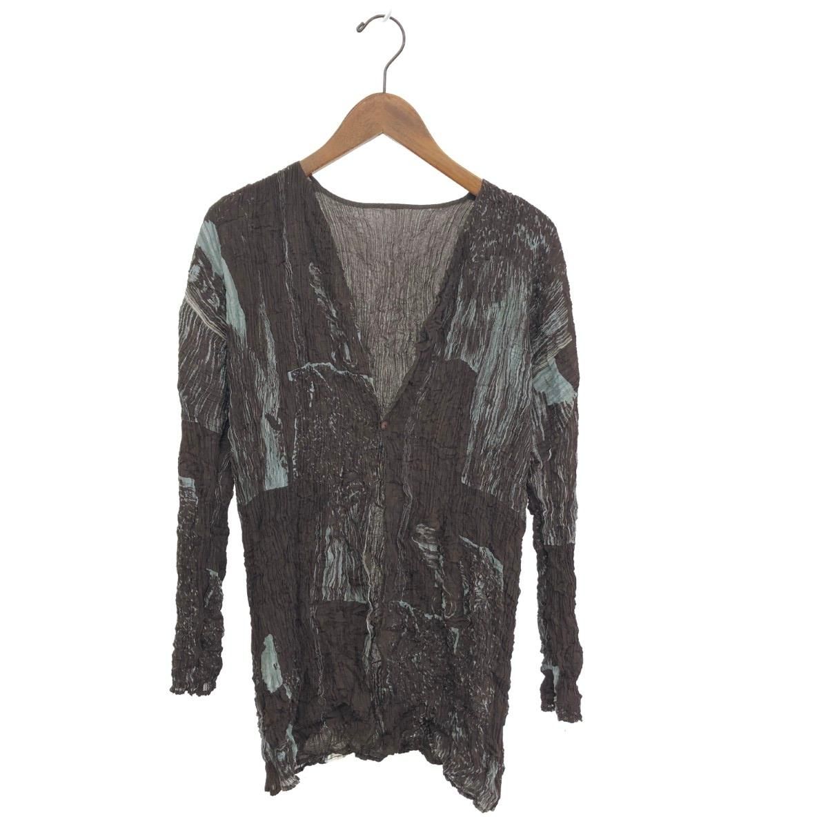 【よしだ】ISSEY MIYAKE リバーシブル プリーツ加工 ISSEY MIYAKE イッセイミヤケ リバーシブル プリーツカーディガン