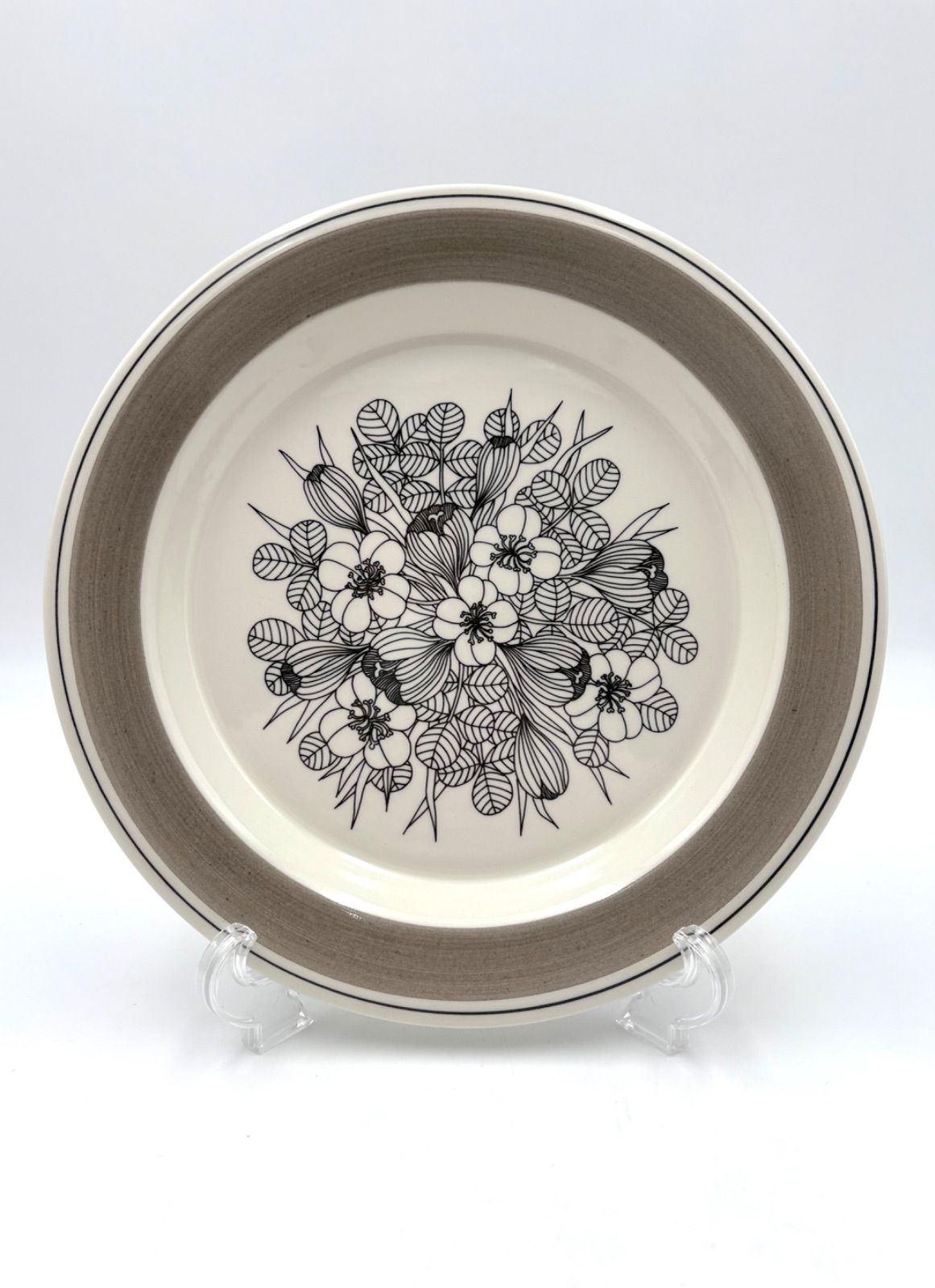 ARABIA アラビア クロッカス グレーリム 24 cm ヴィンテージ プレート