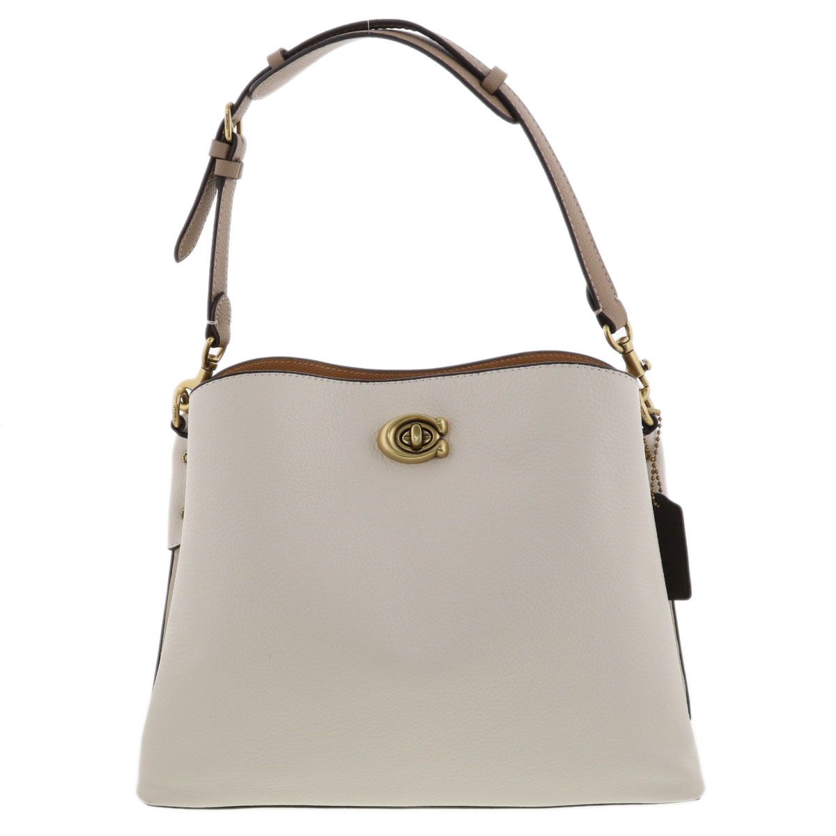 COACH コーチ ウィロウ ハンドバッグ カラーブロック C 2590 レディース レザー ホワイト アイボリー
