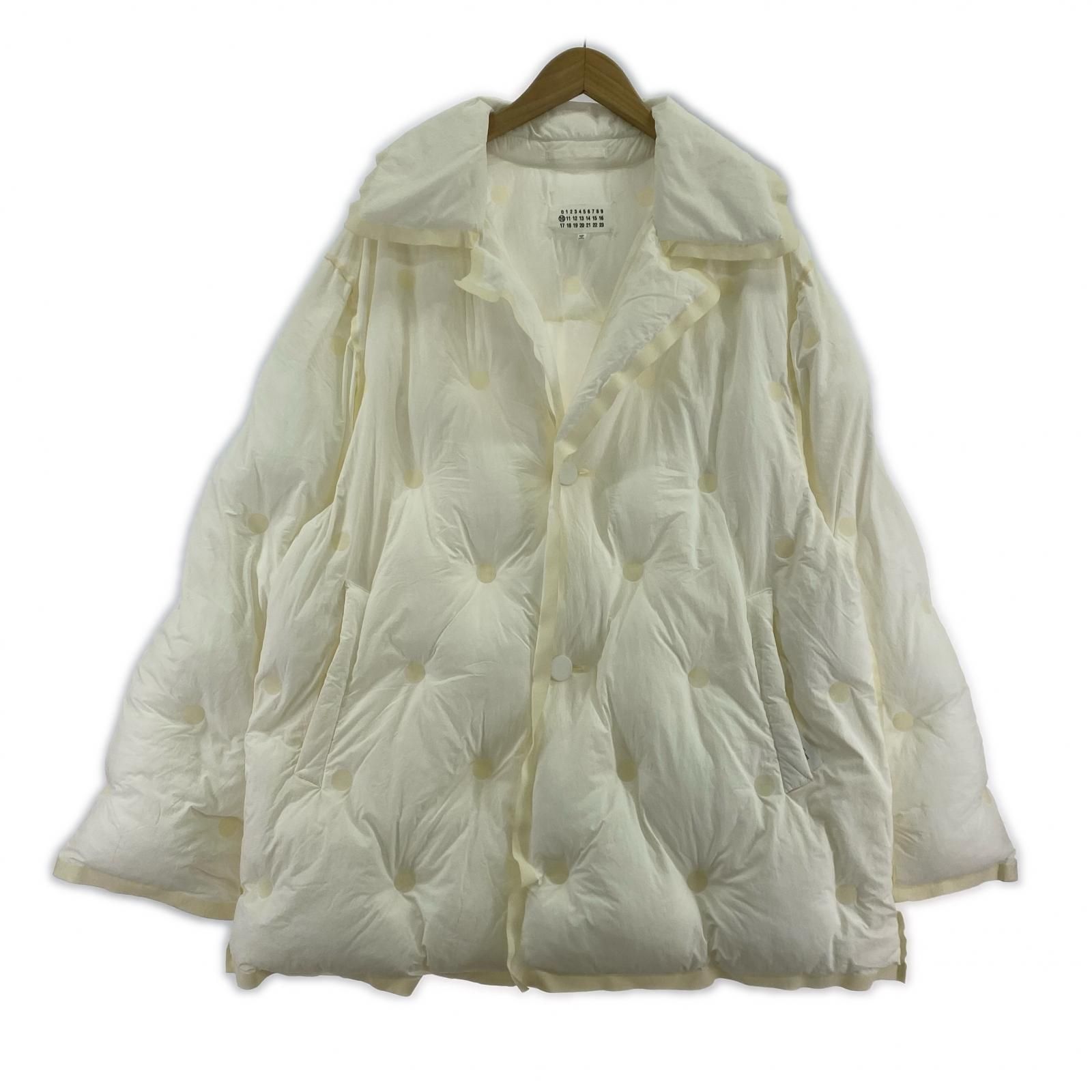 MAISON キルティングダウンジャケット 44 ホワイト