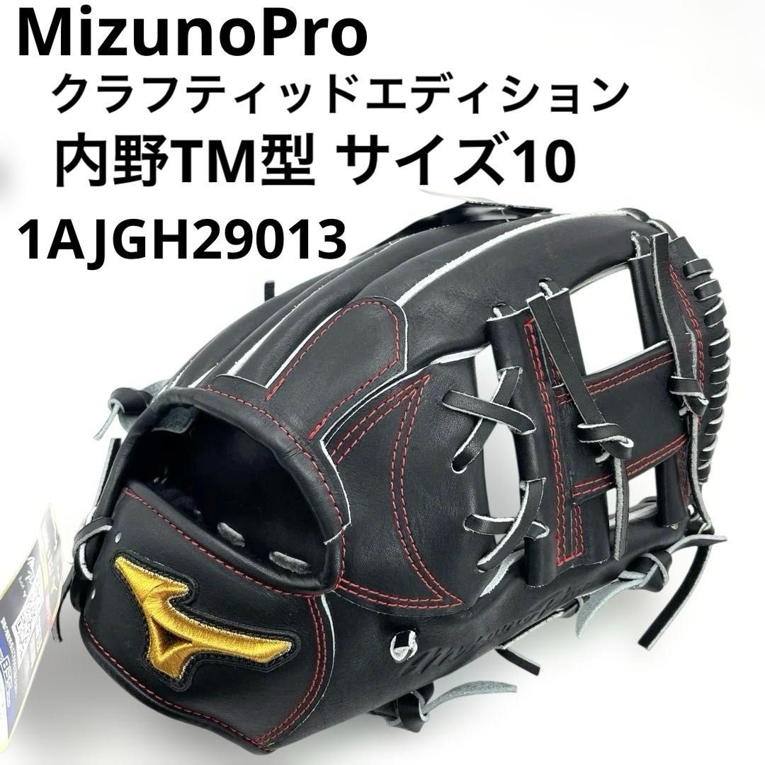 未使用】ミズノプロ CRAFTED EDTION 内野TM型 サイズ10 ブラック黒 右
