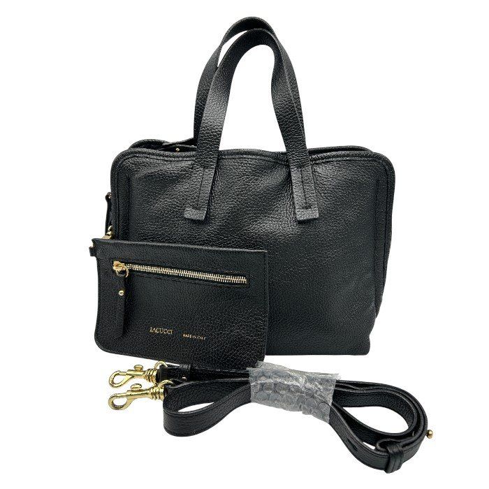 IACUCCI イアクッチ リバーシブル バッグ ブラック 鞄 レディース レザー 本革 ボア W４