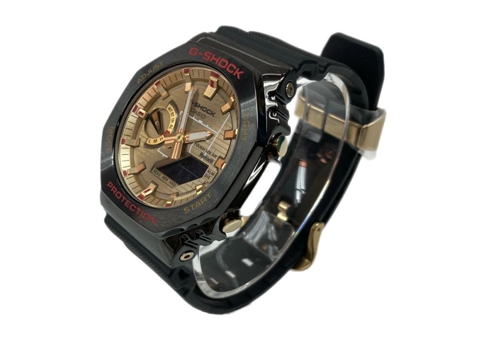 ジーショック G SHOCK CASIO カシオ 八村塁 シグネチャーモデル 20気圧防水 アウトドア 腕時計 ウォッチ 5729 黒 金 GBM 2100 メンズ腕時計ブラック 104 T 42