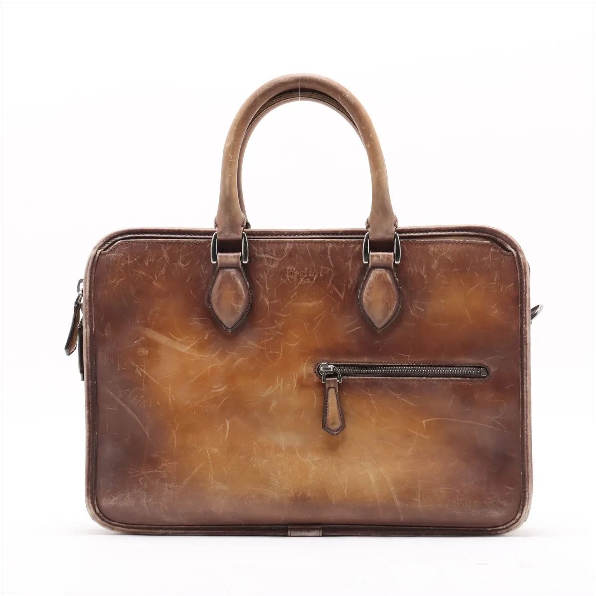 ベルルッティ アンジュール レザー ビジネス バッグ 書類鞄 ブリーフケース トート 通勤 本革 ブラウン A 4 メンズ MMM DG 51 1