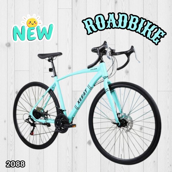 2088 ロードバイク ターコイズ 700C×28C タイヤ厚み ディスクブレーキ