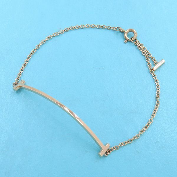 ティファニー Tスマイルブレスレット スモール 無料ギフトラッピング Aランク