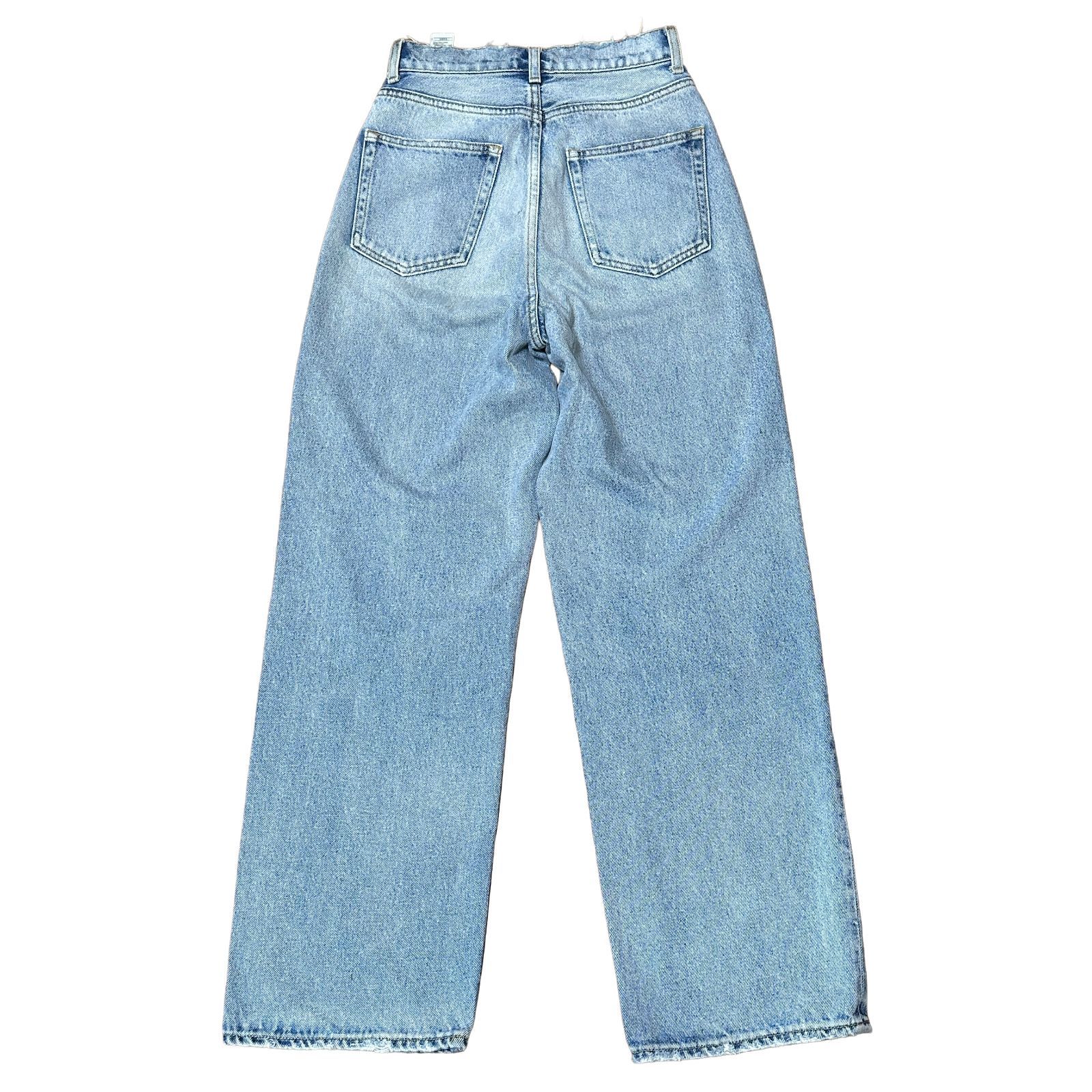 MOUSSY HW DAMAGE LOOSE STRAIGHT ハイウエスト ワイドデニム ルーズ