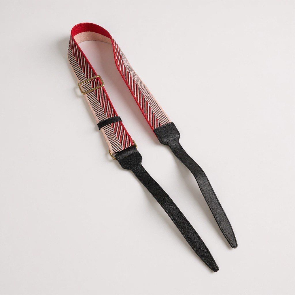 Valextra / ジャガード ショルダーストラップ ベージュ 直営 【Valextra】お洒落 ジャカード織り☆ショルダーストラップ