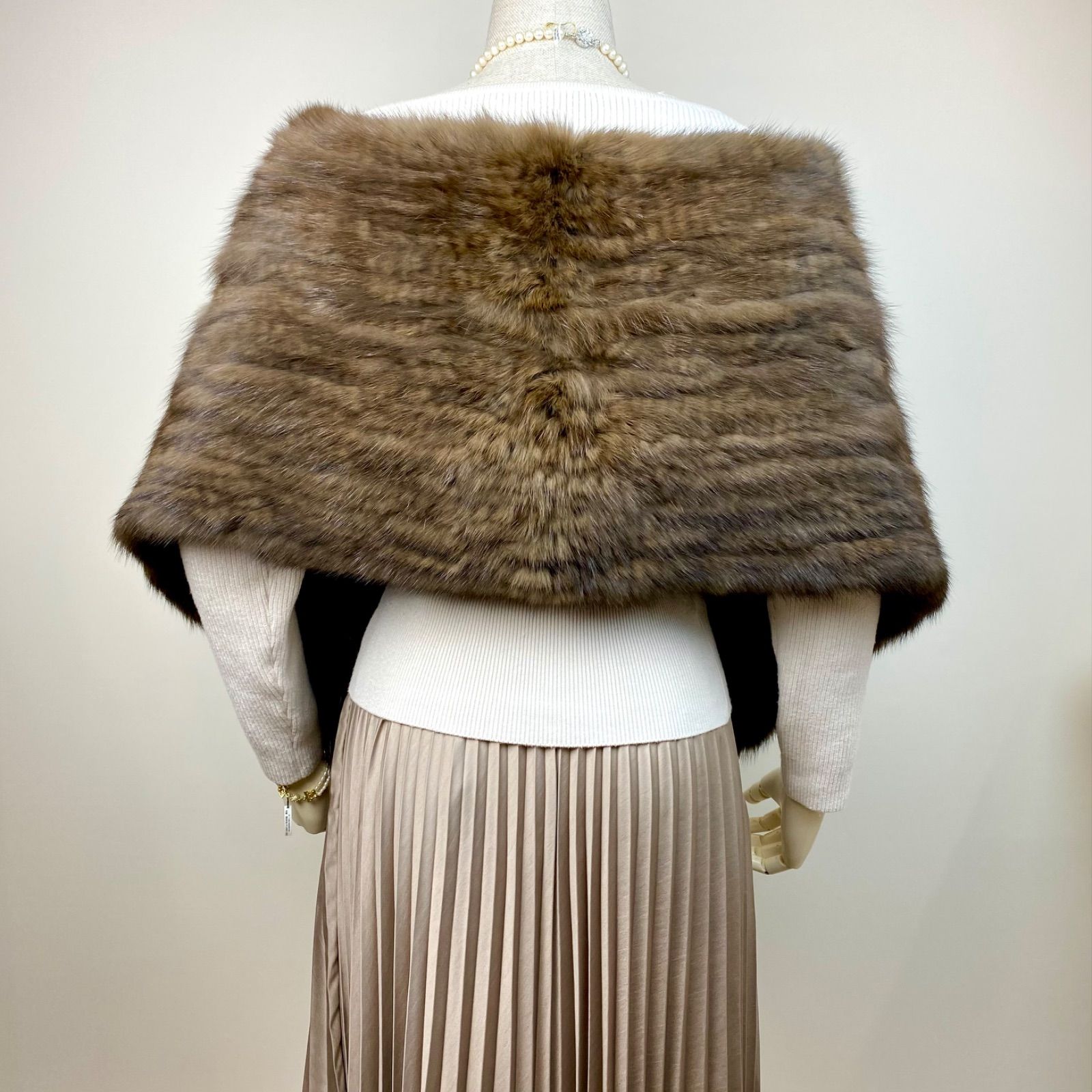 ✨年明け特別出品✨最高級ロシアンセーブル 特別仕立てショール✨122