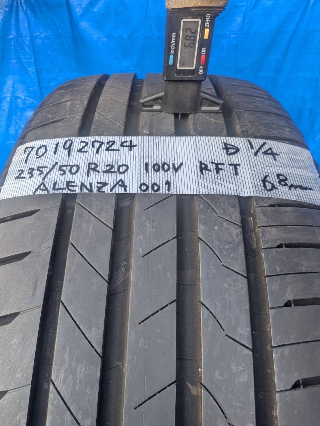 7019）4本セット 235/50R20 100V ALENZA 001 RFT ブリヂストン 2024年