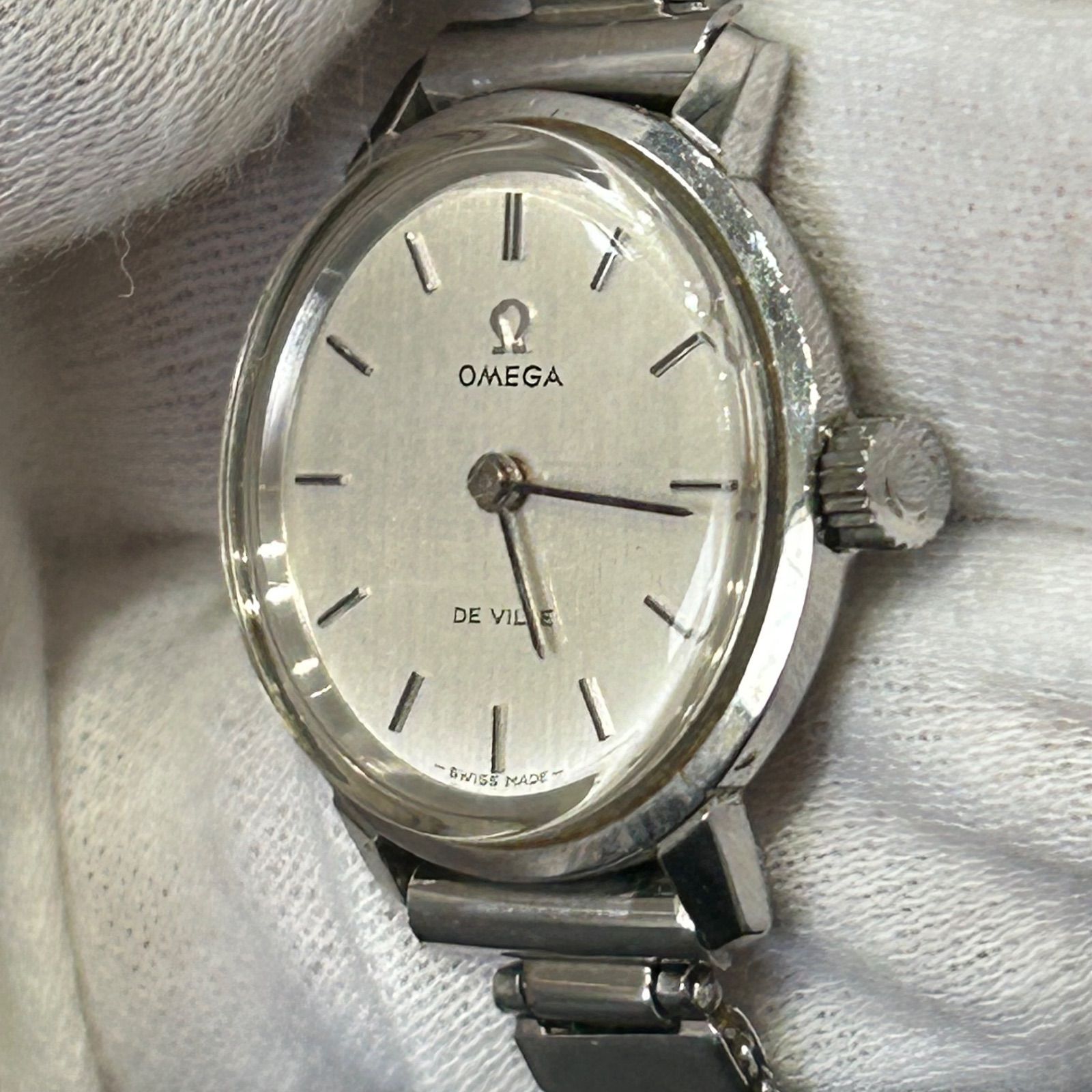 1/10まで出品 稼働 オメガ デビル シルバー 手巻き レディース Omega