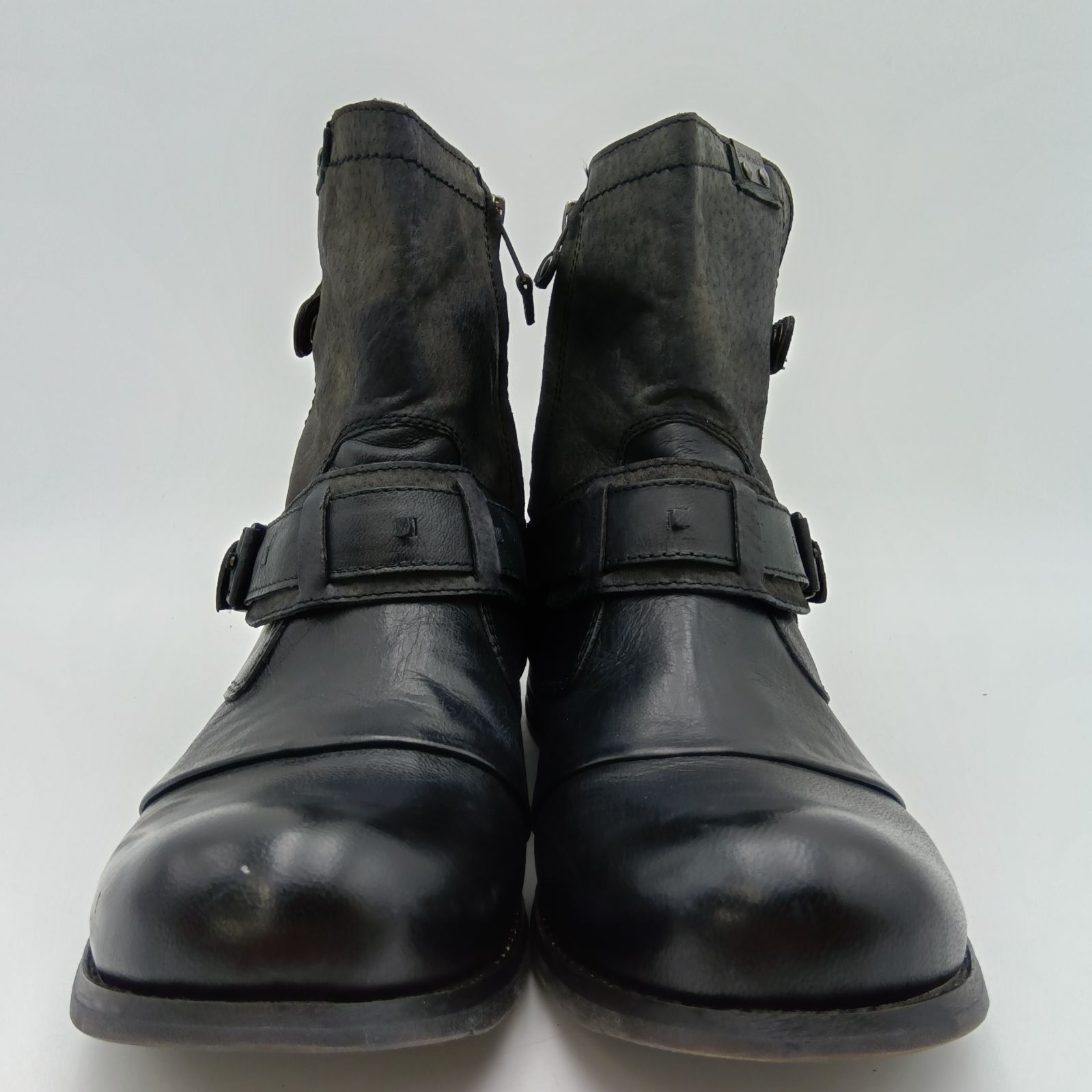 BUNKER バンカー レザー ブーツ ブラック メンズ 27 5 cm E 1 4