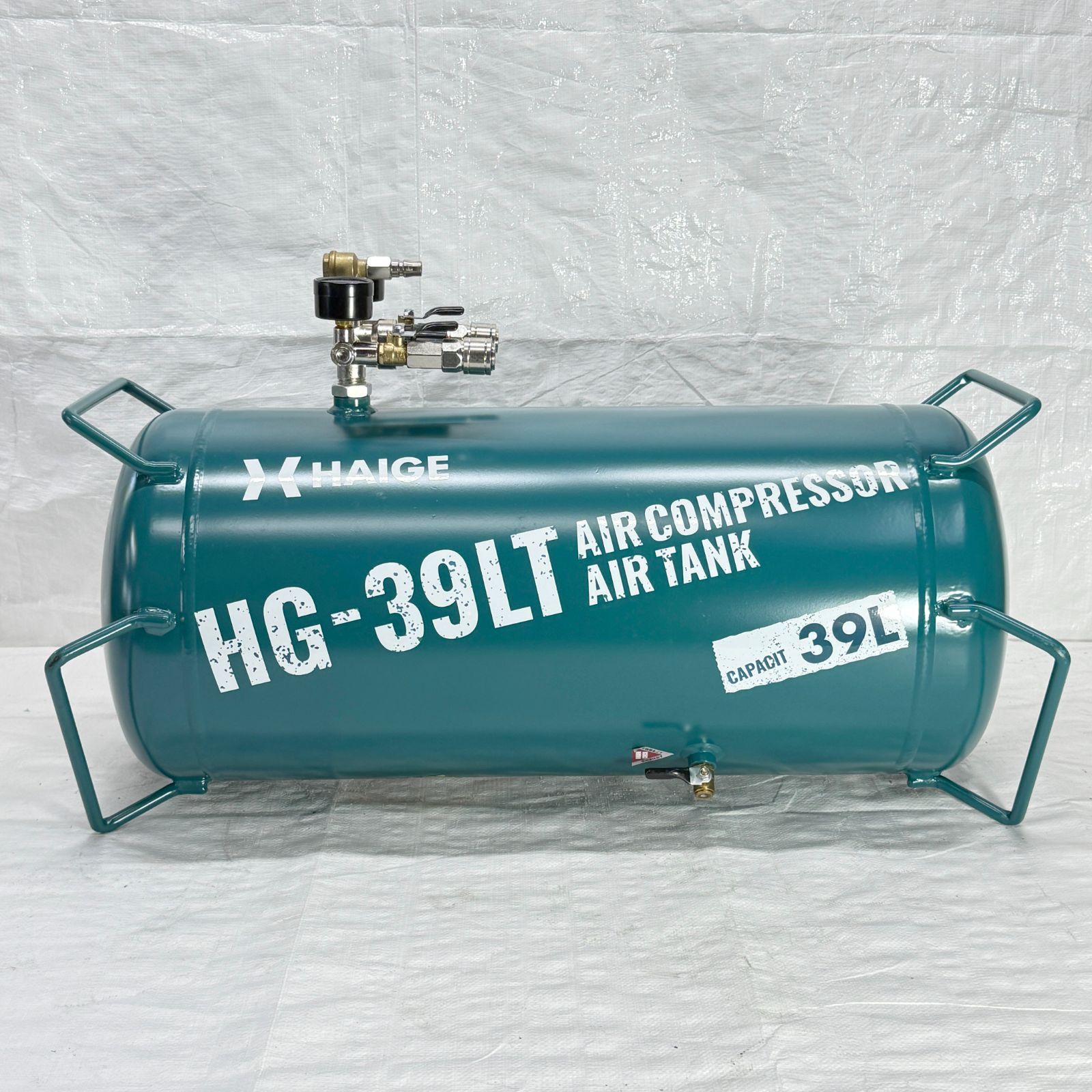 ♥ 展示品 エアタンク スチール製 サブタンク 容量39 L 最大圧力0 9 MPa HG 39 LT 1056