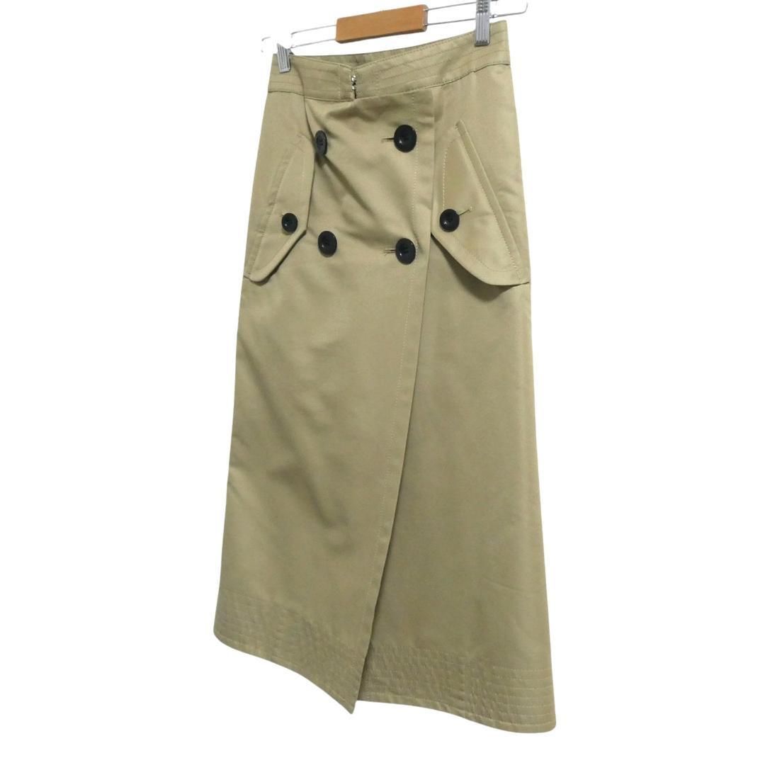 極美品 sacai サカイ サイズ0 コットンギャバジン レイヤード インナー