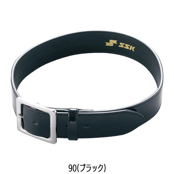 野球 SSK エスエスケイ 審判用ベルト 一般用 エスエスケイ ベルト メンズ・ユニセック エナメルベルト YV295 ブラック