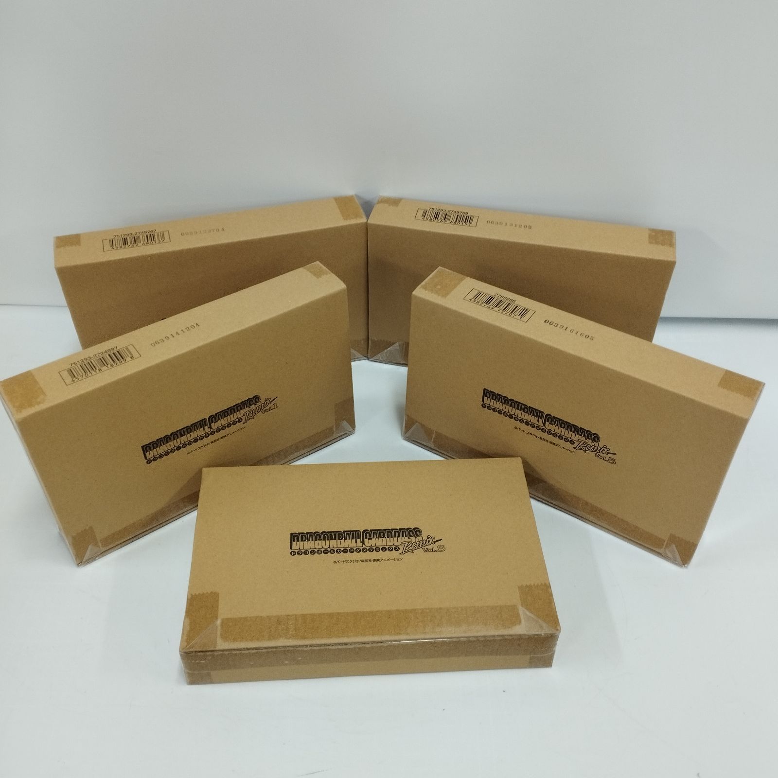 D32242】未開封 ドラゴンボール カードダス リミックスvol.1〜5