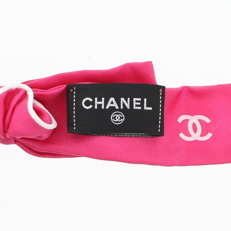 CHANEL シャネル リボン シュシュ ヘアアクセサリー レディース シルク