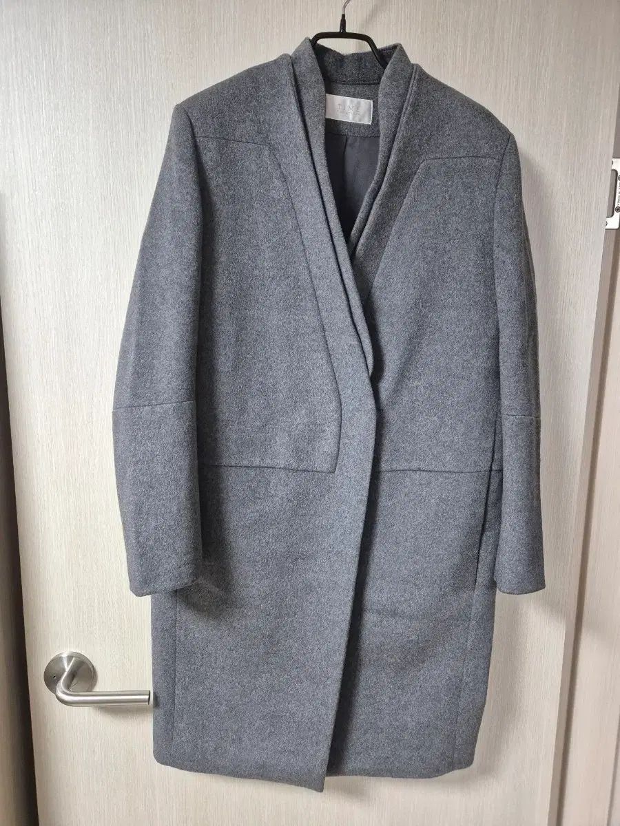 TIME タイム グレー カシミア コート カシミアコート