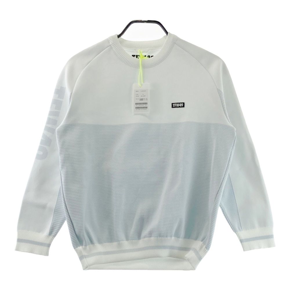 サイズ M TFW 49 ティーエフダブリューフォーティーナイン 長袖ニットセーター ホワイト系 ゴルフウェア レディース ストスト