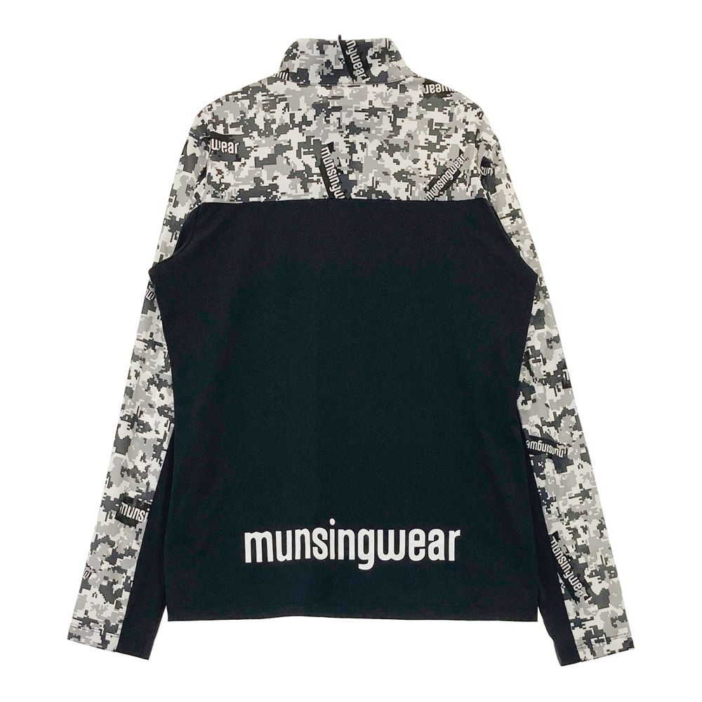 新品未使用【munsingwear】 ハーフジッパー付き長袖シャツ　サイズL Munsingwear（マンシングウェア） 公式 裏起毛 ハーフジップ長袖シャツ