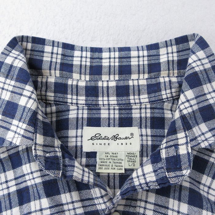 XL/古着 エディーバウアー 長袖 ブランド シャツ メンズ 00年代 00s