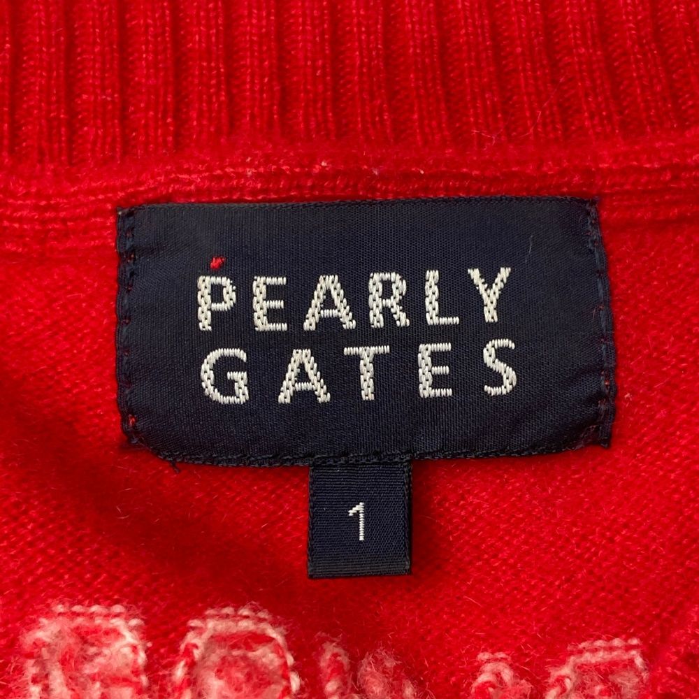 サイズ：1 PEARLY GATES パーリーゲイツ カシミヤニットセーター