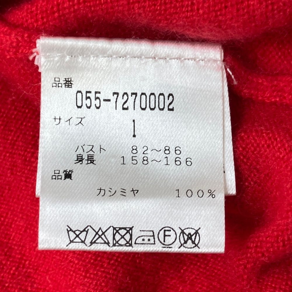 サイズ：1 PEARLY GATES パーリーゲイツ カシミヤニットセーター