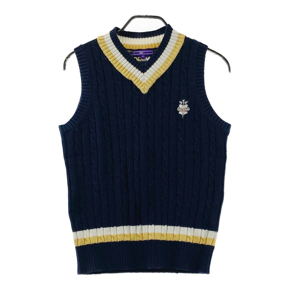 サイズ S BEAMS GOLF ビームスゴルフ ニットベスト ネイビー系 ゴルフウェア メンズ ストスト