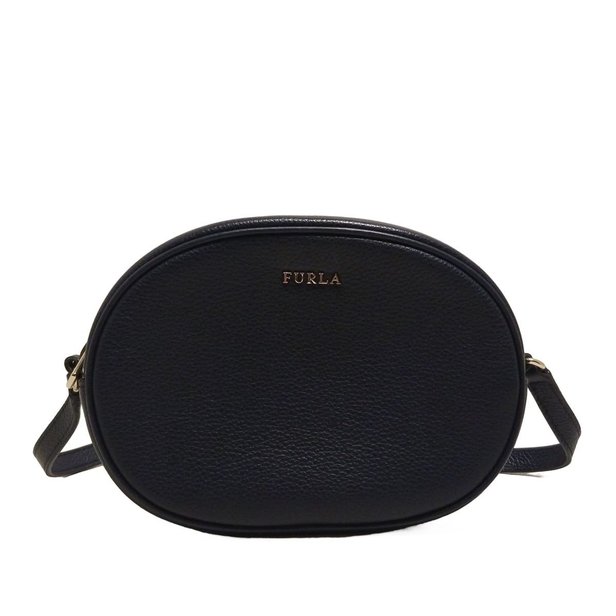 FURLA フルラ ショルダーバッグ ネイビー レザー