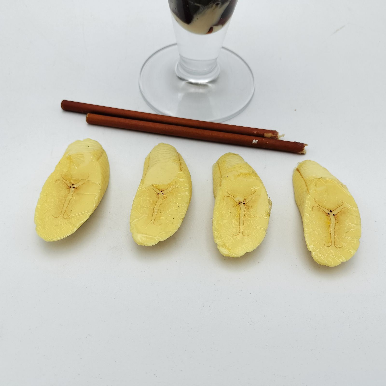 食品サンプル チョコバナナパフェ 実物大 カフェ・喫茶店ディスプレイ