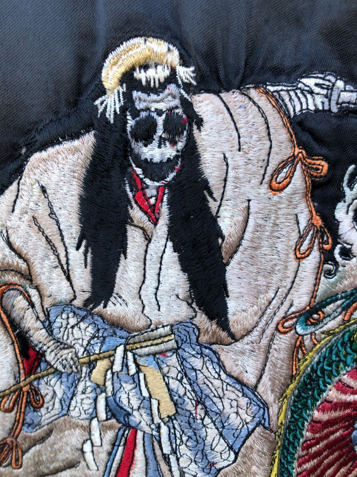 レア！クローズ0 リバーシブルスカジャン　鈴蘭 CROWS クローズ ZERO 鈴蘭×鳳仙 サテン リバーシブル スカジャン 刺繍