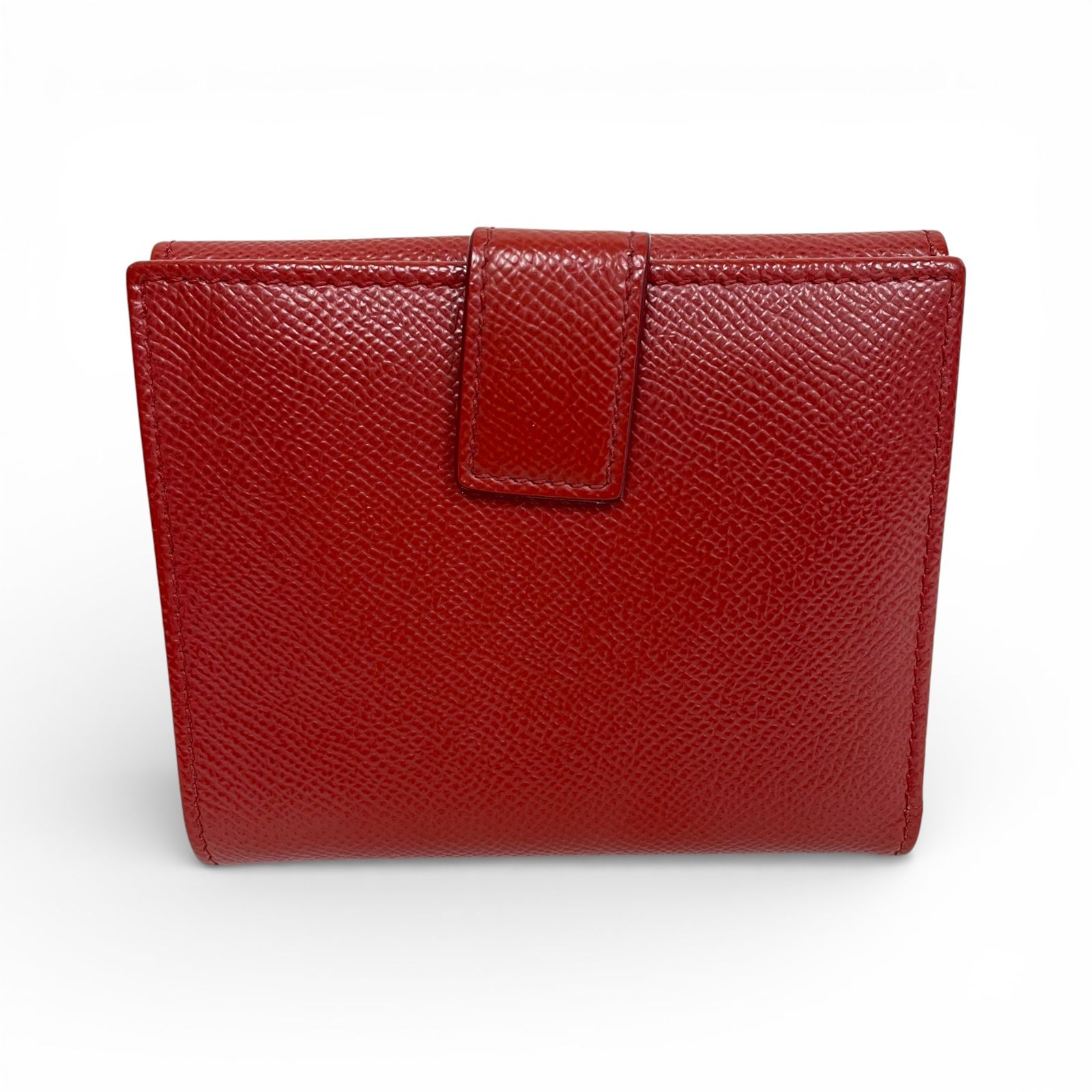 Salvatore Ferragamo サルヴァトーレフェラガモ 二つ折り財布 ガンチーニ レッド 22 C 877 755236