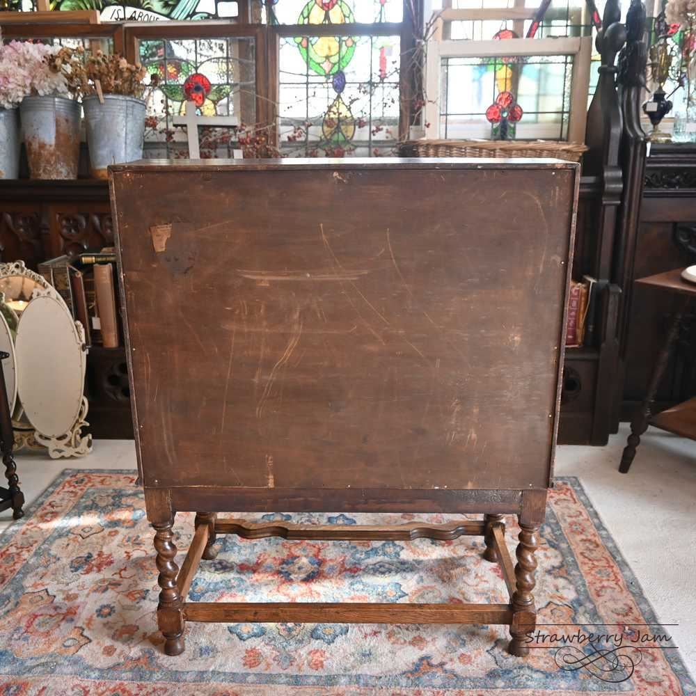 L3710-24 英国アンティーク オーク ライティングビューロー デスク