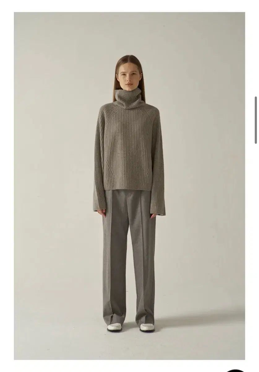 ファサードパターン ストレート ウールパンツ XS