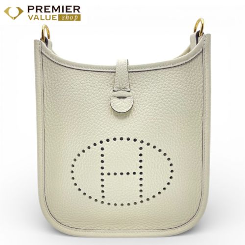 エルメス ミニエヴリン アマゾーヌ TPM べトン トリヨンクレマンス ゴールド金具 K刻印