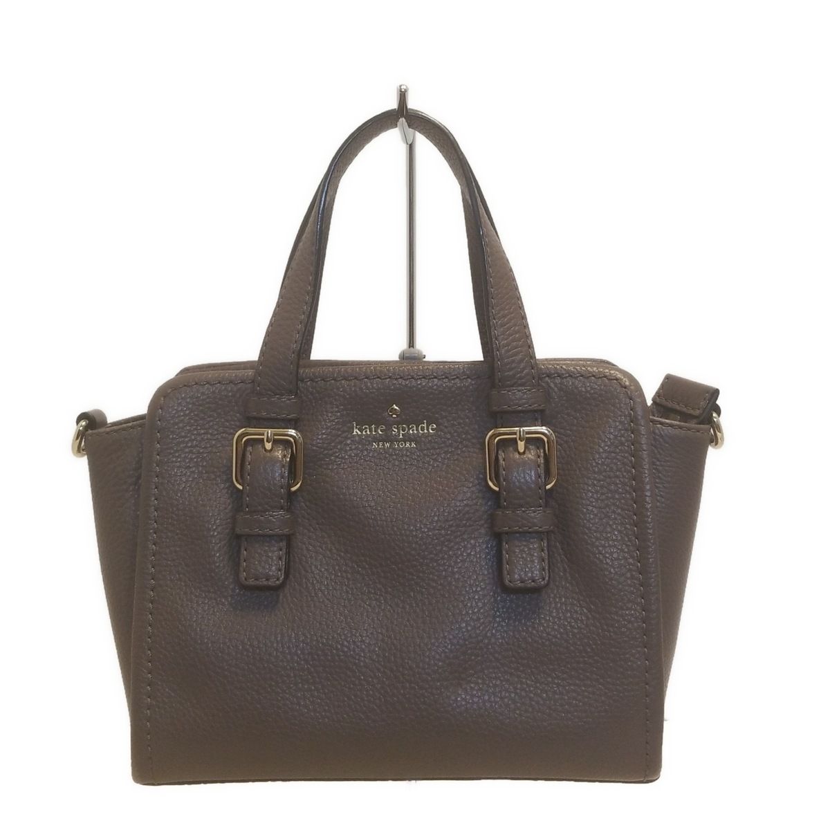 Kate spade ケイトスペード ハンドバッグ ダークブラウン レザー