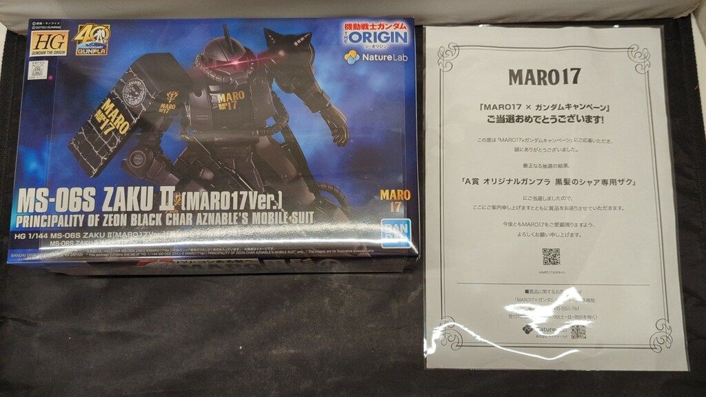 BANDAI SPIRITS NatureLab HG 1 144 機動戦士ガンダム THE ORIGIN 黒髪のシャア ザクⅡ