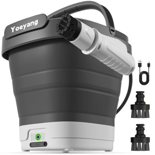 迅速に発送 高圧洗浄機 コードレス 折り畳み式 2025業界最新 監修 Yoeyang XS MINI コンパクト12 Lバケツ 収納高さ10 cm USB Type C充電 35分連続使用 PSE認証済みタンク一体型 94 a 2 b c 4